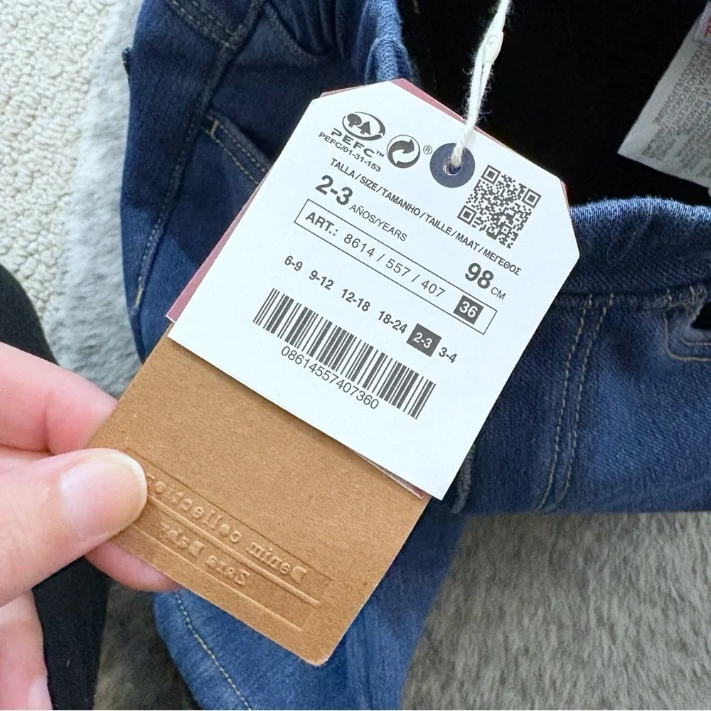 NWT Zara Kids Denim Jeggings